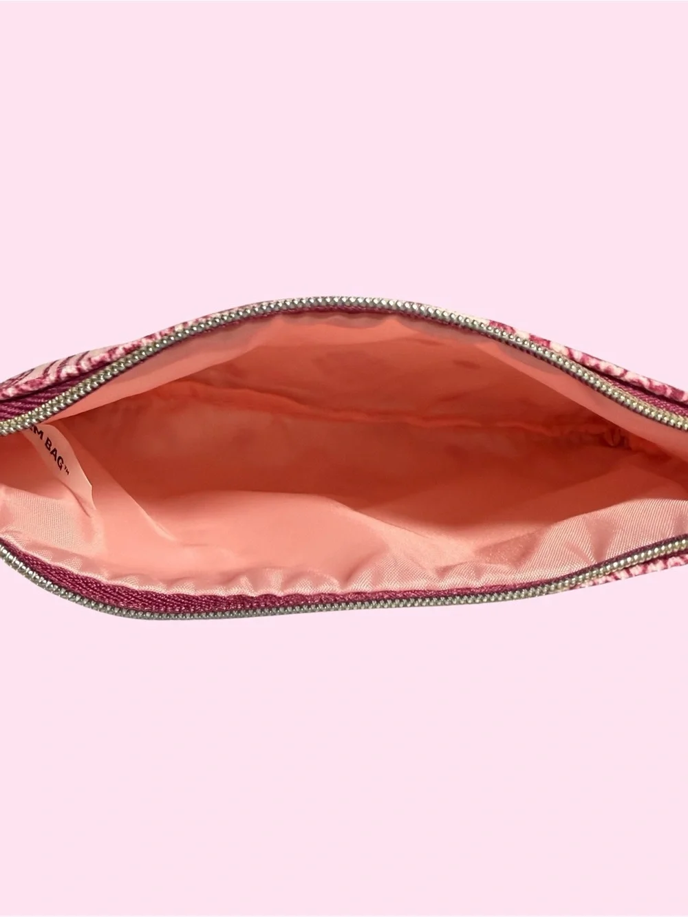 ipsy Pink Bandana-Print Canvas Cosmetic Pouch BRAND NEW